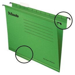 Teczka zawieszkowa standardowe A4 zielony karton 210g Esselte (90318) Esselte