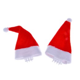 Czapka party mini czapeczki mikołaja 2 szt czerwone tekstylny Arpex (sm8007) Arpex