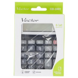 Kalkulator kieszonkowy Vector (KAV CD-2401 BLK) Vector