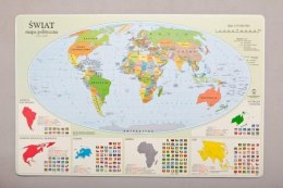 Podkład na biurko mapa Świat mix gumowany plastik [mm:] 580x380 Zachem Zachem