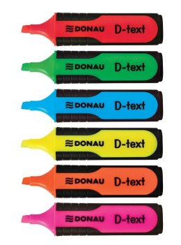 Zakreślacz Donau D-Text, różowy 1,0-5,0mm (7358001PL-16) Donau