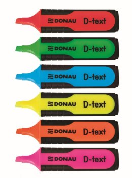 Zakreślacz Donau D-Text, różowy 1,0-5,0mm (7358001PL-16) Donau