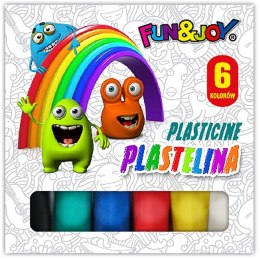Plastelina Fun&Joy 6 kolorów Fun&Joy