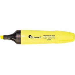 Zakreślacz CLC2119 Titanum ścięta końcówka 1-5 mm żółty Titanum