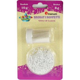 Zestaw brokat + konfetti Titanum Craft-Fun Series biały Titanum