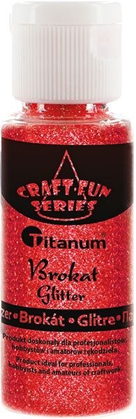 Brokat Titanum Craft-Fun Series Rainbow kolor: czerwony 1 kolor. (C08) Titanum