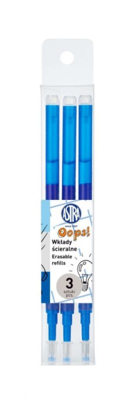 Wkład do długopisu Astra OOPS! wymazywalny, niebieski 0,6mm Astra