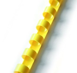 Grzbiety do bindowania A4 żółty plastik śr. 32mm Argo (405326) Argo