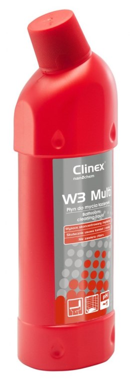 Preparat Clinex W3 Multi do mycia sanitariatów i łazienek 1l (77076) Clinex