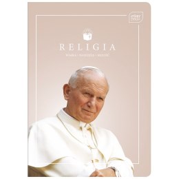 Zeszyt tematyczny Jan Paweł II/Franciszek RELIGIA A5 60k. 70g krata Interdruk (ZE60RELMIX) Interdruk