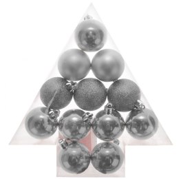 Bombki komplet w choince (12 szt.) srebrne plastik Arpex (BN7889ZLO-7865) Arpex