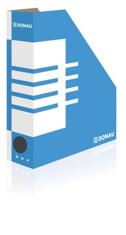 Pojemnik na dokumenty pionowy A4 niebiesko-biały tektura [mm:] 80x257x 320 Donau (7649001FSC-10) Donau