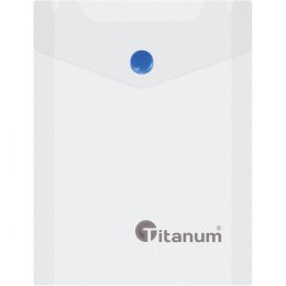 Teczka kopertowa PP Titanum A6 pionowa biała transparentna (TKV6CL) Titanum