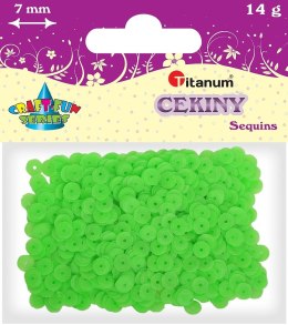 Cekiny Titanum Craft-Fun Series Okrągłe matowe jasnozielone Titanum
