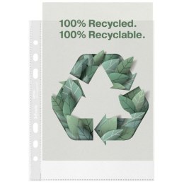 Koszulki na dokumenty Esselte Recycled groszkowa A4 kolor: bezbarwny typu U 100 mic. (627501) Esselte