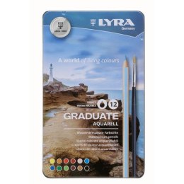 Kredki akwarelowe Lyra Graduate 12 kol. (L2881120) Lyra