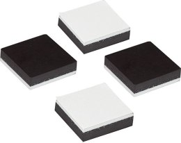 Magnes Craft-Fun Series kwadraty samoprzylepne czarne [mm:] 25,4x25,4 Titanum 4 sztuk Titanum