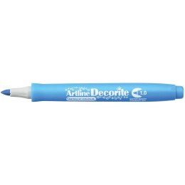Marker permanentny Artline metaliczny decorite, niebieski 1,0mm pędzelek końcówka (AR-033 1 8) Artline