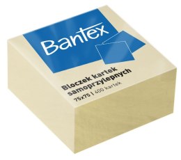 Notes samoprzylepny Bantex żółty 400k [mm:] 75x75 (400086401) Bantex