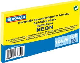 Notes samoprzylepny Donau Neon żółty 100k [mm:] 127x76 (7588011-11) Donau