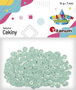 Cekiny Titanum Craft-Fun Series okrągłe 7mm seledyn 14g Titanum