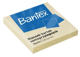 Notes samoprzylepny Bantex żółty 100k [mm:] 75x75 (400086384) Bantex
