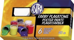 Farby plakatowe Astra kolor: mix 20ml 6 kolor. (301109001) Astra