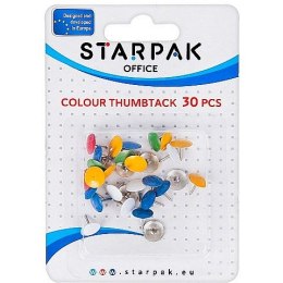 Pinezki Starpak Office kolor: mix 30 szt (149874) Starpak