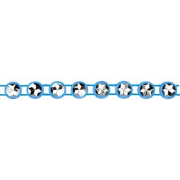 Taśma ozdobna Titanum Craft-Fun Series z kryształami 4mm niebieska 1,5m (0,4x150cm) Titanum