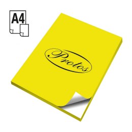 Etykieta samoprzylepna A4 żółty [mm:] 210x297 Protos Protos
