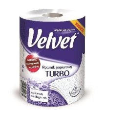 Ręcznik rolka Velvet Turbo kolor: biały Velvet
