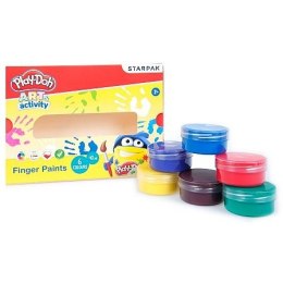 Farba do malowania palcami Starpak Play-Doh 40ml 6 kolor. (453900) Starpak