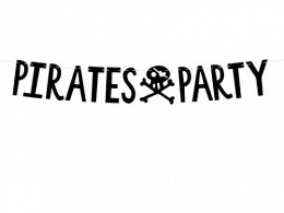 Girlanda Baner Piraci - Pirates Party, czarny, 14x100cm Partydeco (GRL86-010) Partydeco