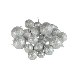 Bombki mix 2-4cm srebrne plastik Arpex (BN6431SRE-7598) Arpex