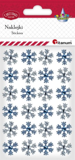 Kryształki Titanum Craft-Fun Series płatki śniegu 24 szt mix (18SQ-018) Titanum