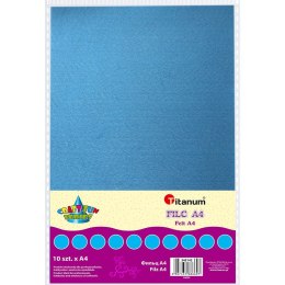 Filc Titanum Craft-Fun Series A4 kolor: błękitny 10 ark. (047) Titanum