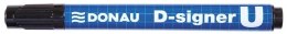 Marker permanentny Donau D-Signer, czarny 2-5mm okrągła końcówka (7371001-01PL) Donau