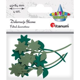 Ozdoba filcowa Titanum Craft-Fun Series kwiaty z gałązką (19YJ-007) Titanum
