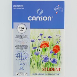 Blok artystyczny Canson Student akwarela A5 250g 10k (200005334) Canson