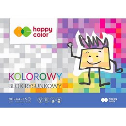 Blok rysunkowy Happy Color Premium A4 kolorowy 80g 15k [mm:] 210x297 (HA 3708 2030-09) Happy Color