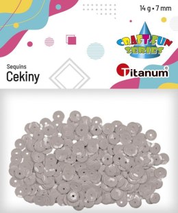 Cekiny Titanum Craft-Fun Series okrągłe 7mm szary jasny 14g Titanum