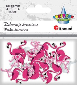 Ozdoba drewniana Titanum Craft-Fun Series flamingi (MTCR-WDC878) Titanum