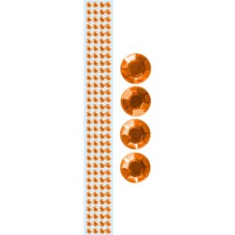Taśma ozdobna Titanum Craft-Fun Series samoprzylepna z kryształkami pomarańczowa 1m (TZ022-1) Titanum