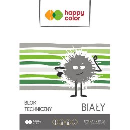 Blok techniczny Happy Color A4 biały 170g 10k (HA 3550 2030-0) Happy Color