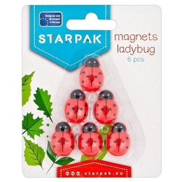 Magnes biedronki czerwony [mm:] 15x25 Starpak (438886) 6 sztuk Starpak