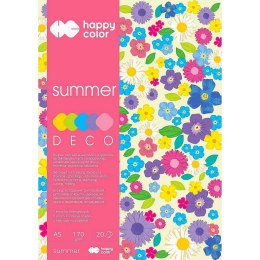 Zeszyt papierów kolorowych Happy Color A5 170g 20k (3817 1520-120) Happy Color