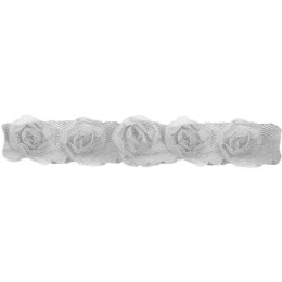 Ozdoba materiałowa Titanum Craft-Fun Series materiałowe róże na tiulowej tasiemce (D23) Titanum