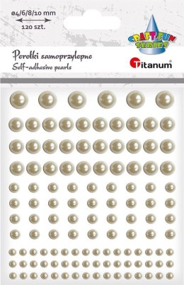 Perełki Titanum Craft-Fun Series samoprzylepne biały perłowy (56941) Titanum