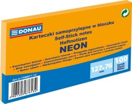 Notes samoprzylepny Donau Neon pomarańczowy 100k [mm:] 127x76 (7588011-12) Donau