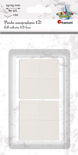 Plaster samoprzylepny Craft-Fun Series pianka 3D [mm:] 25x25 Titanum (S006) Titanum